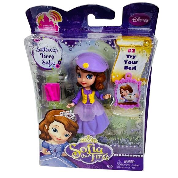 5 for $25| Disney Sofia the First Buttercup Troop Try You Best Figure Mini Doll - Picture 1 of 5